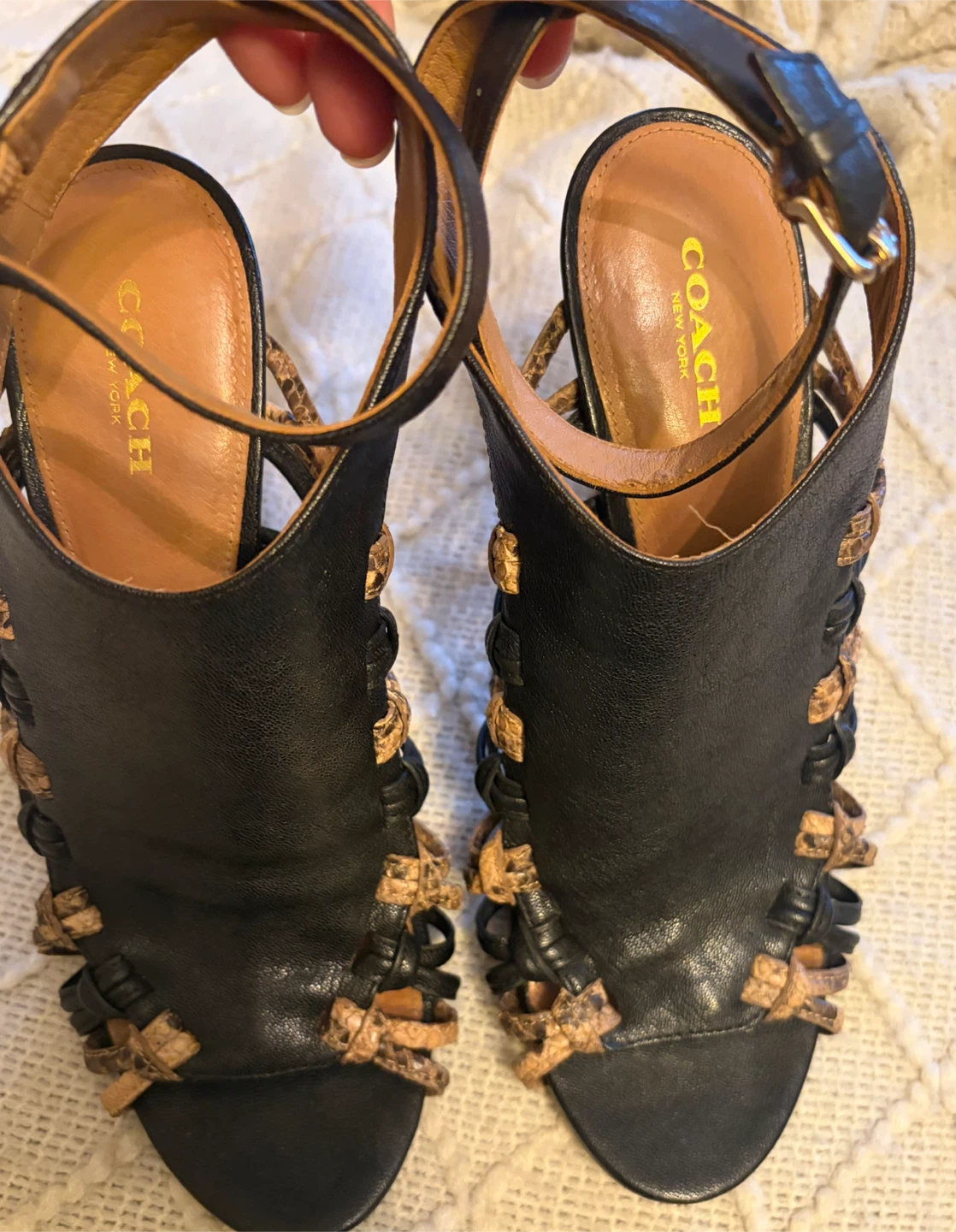 Coach High Heel Sandals Size 7.5 - photo 2