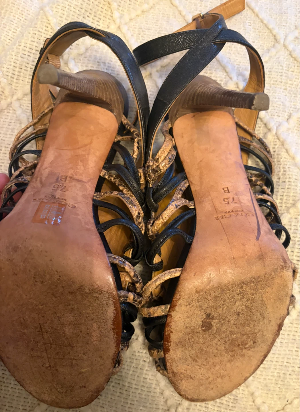 Coach High Heel Sandals Size 7.5 - photo 5
