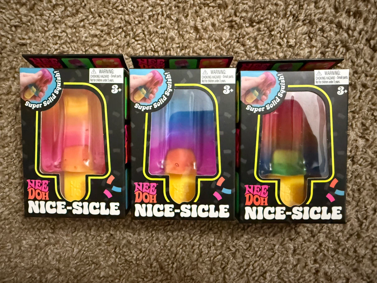 3 Nee Doh Nice-Sicle Squish Toys