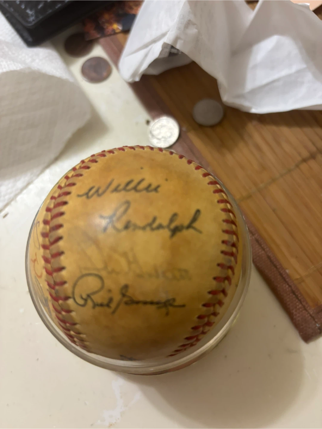 Autographed Baseball with Multiple Signatures - photo 3