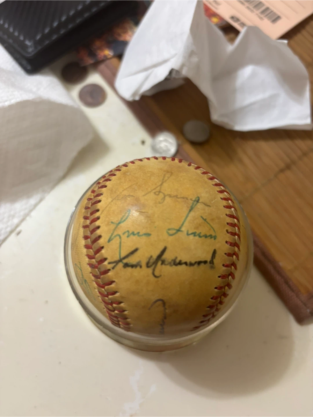 Autographed Baseball with Multiple Signatures - photo 4