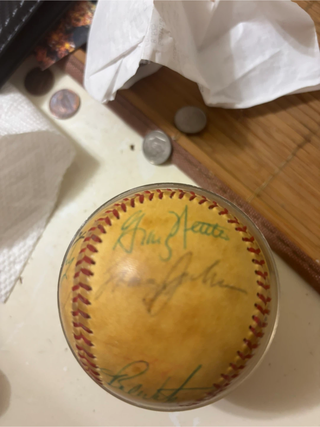 Autographed Baseball with Multiple Signatures - photo 5