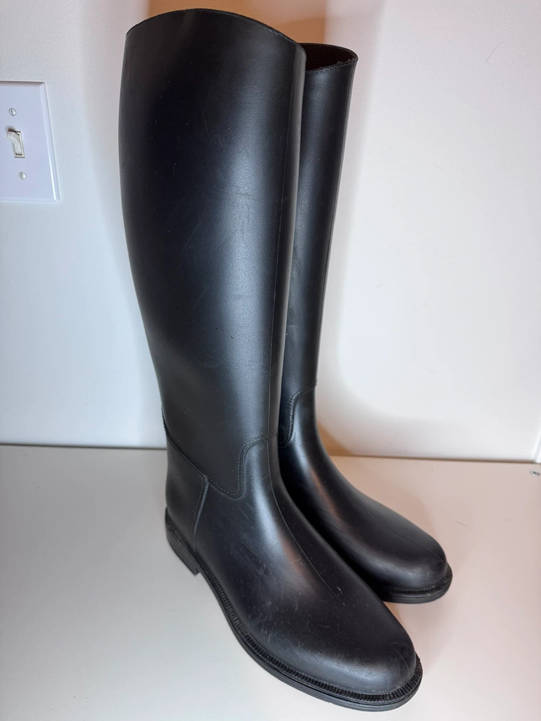 Decathlon schooling adult horse riding long boots