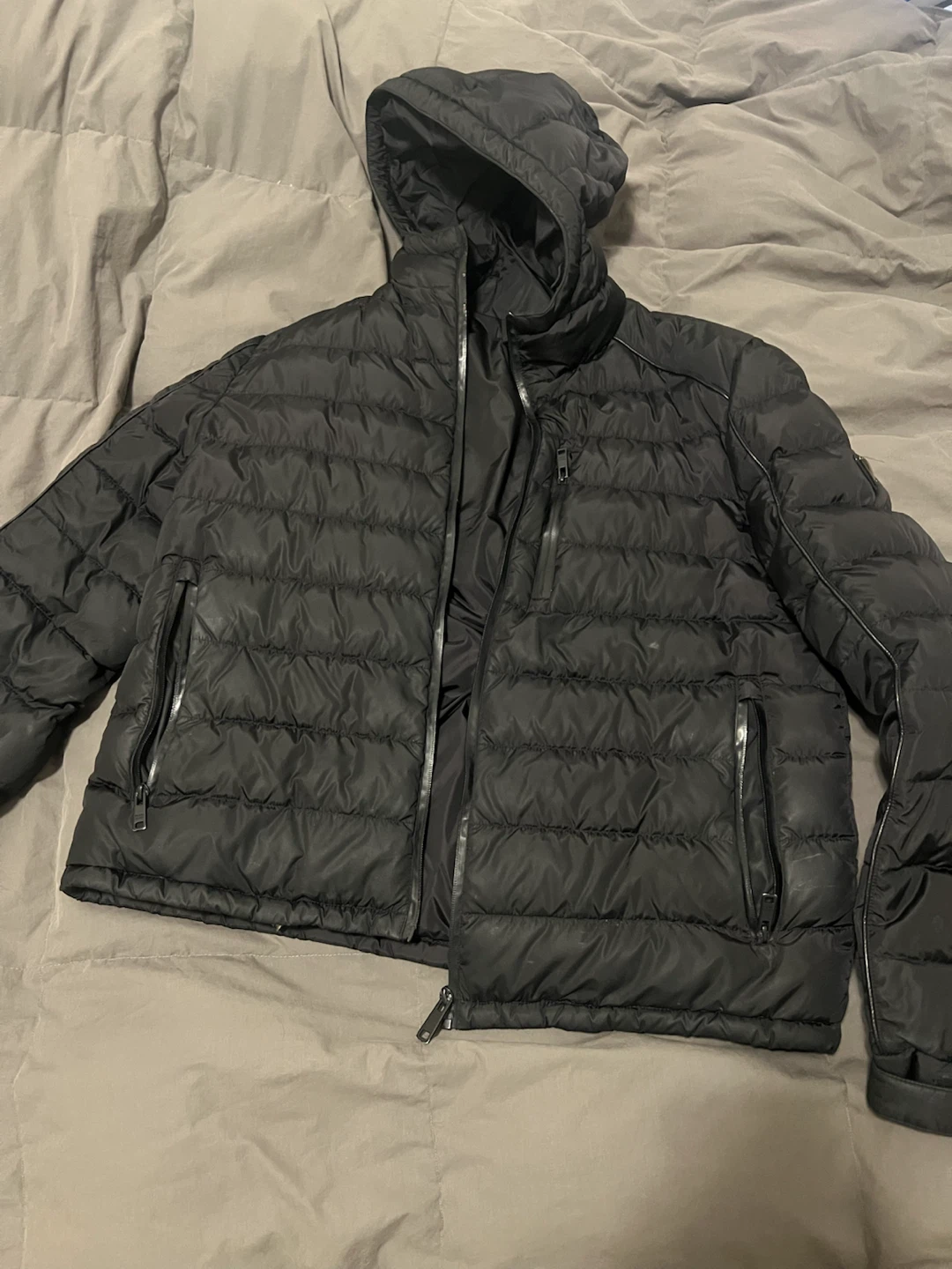 Mens Prada Black Puffer Jacket Size 48/M