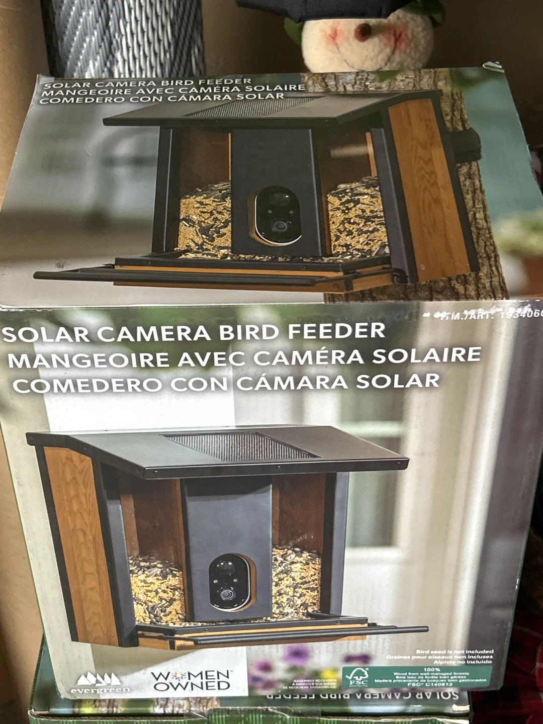 Evergreen Solar Camera Bird Feeder