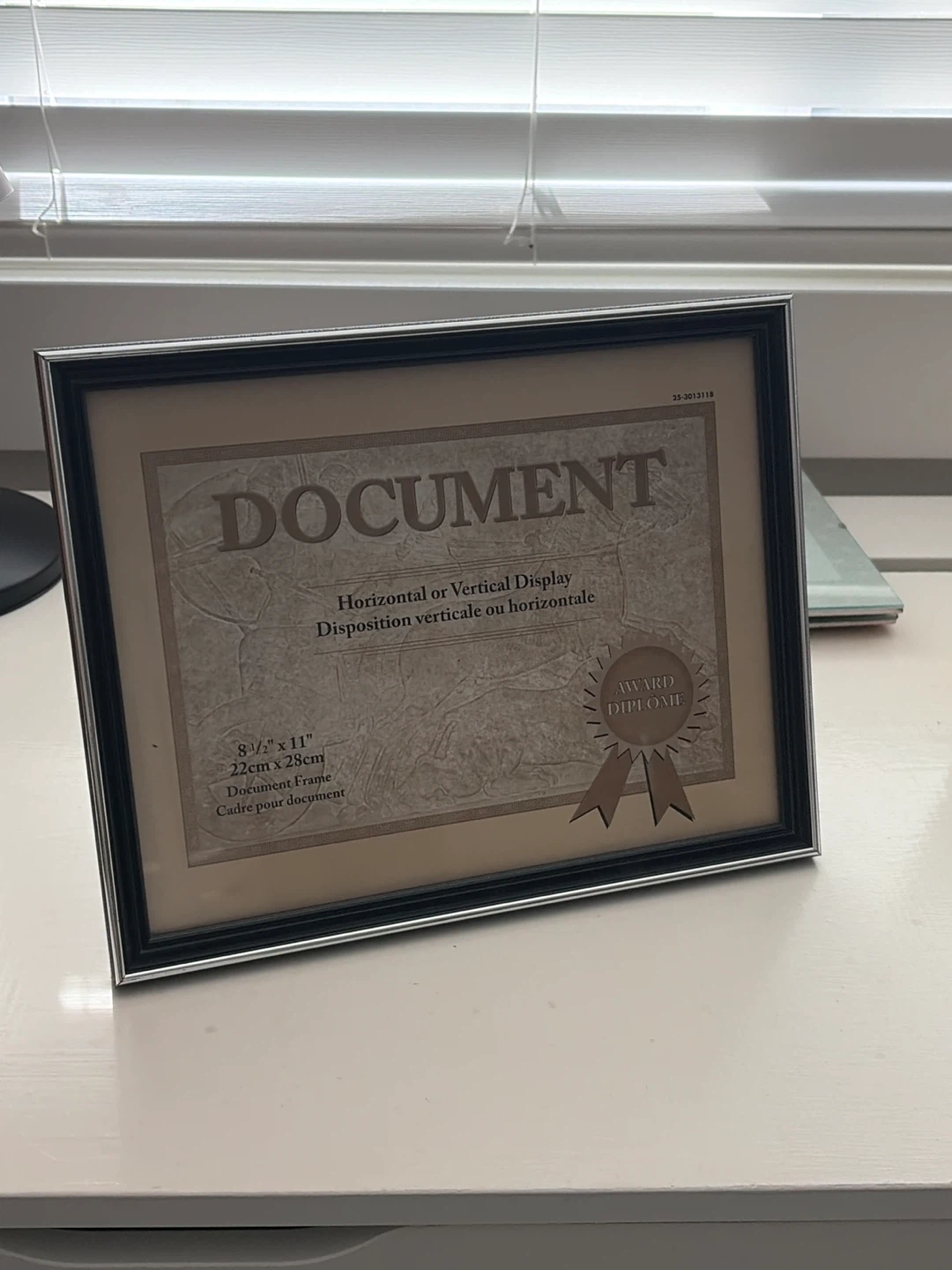 8.5 x 11 inch Document Frame