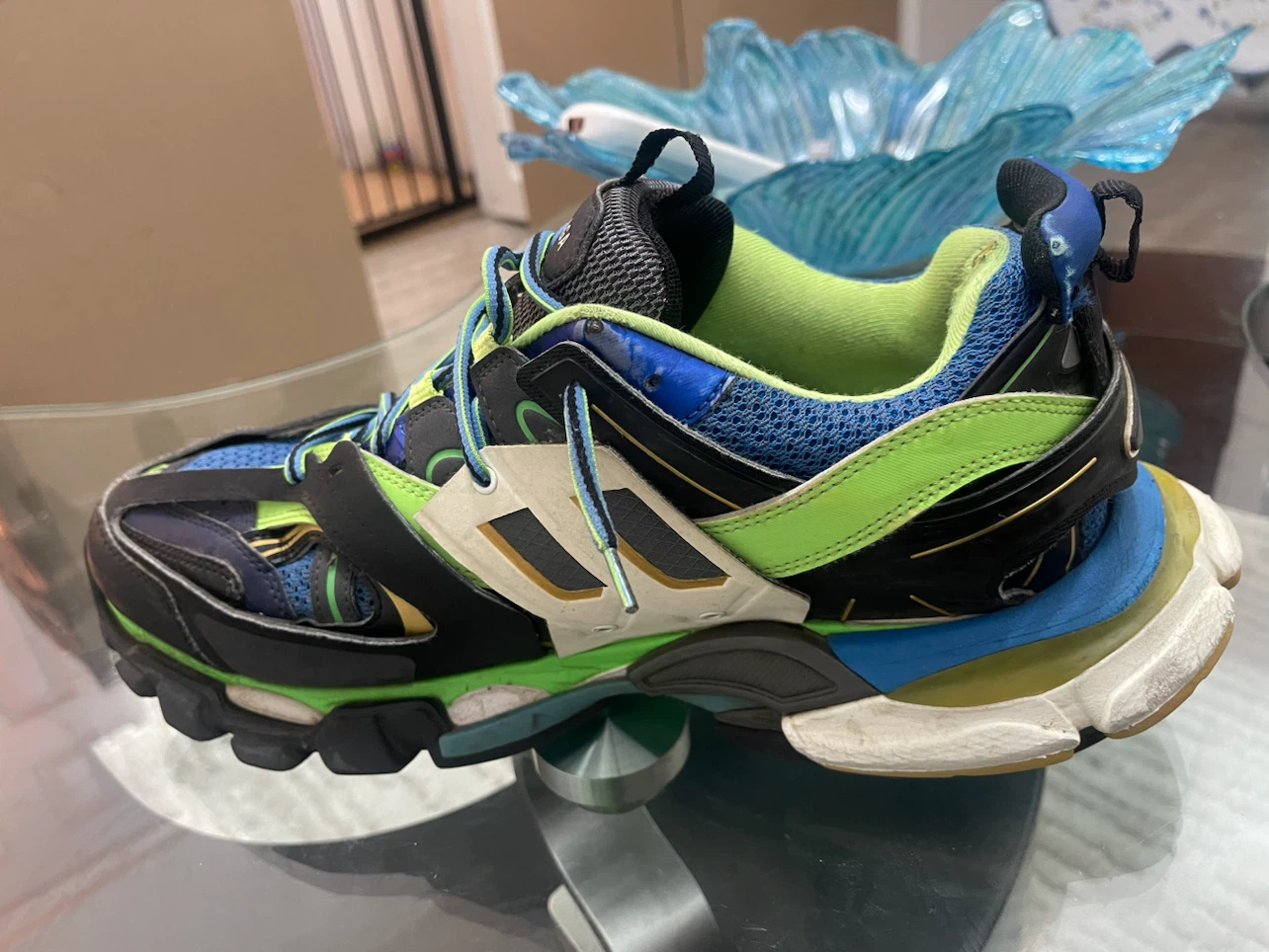 Balenciaga Track Sneakers Blue Green - photo 4