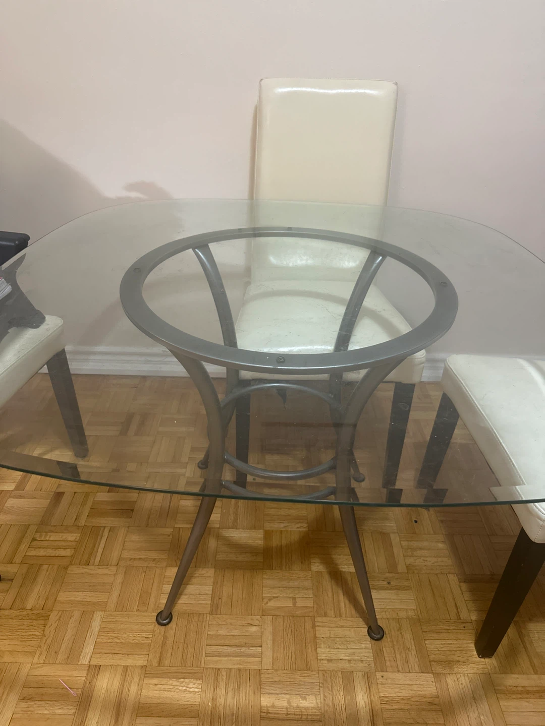 Glass Top Dining Table
