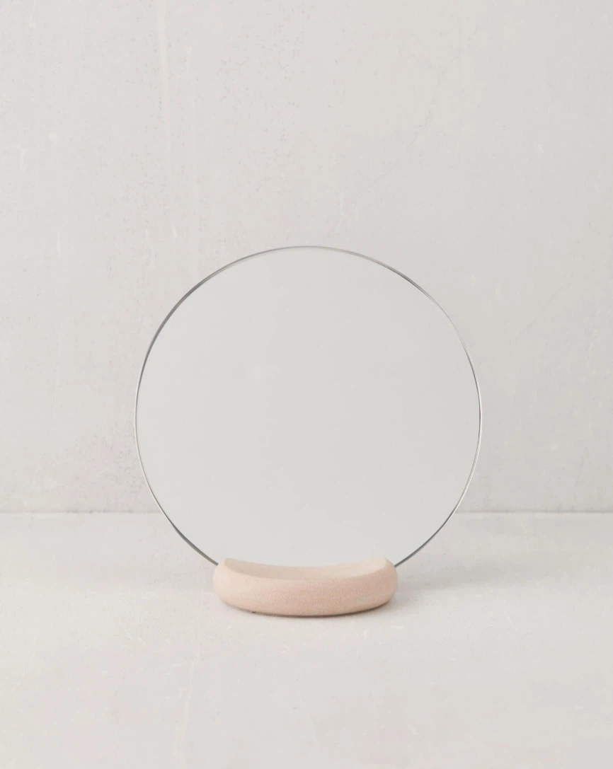 NEW Tabletop Mirror with Ceramic Base