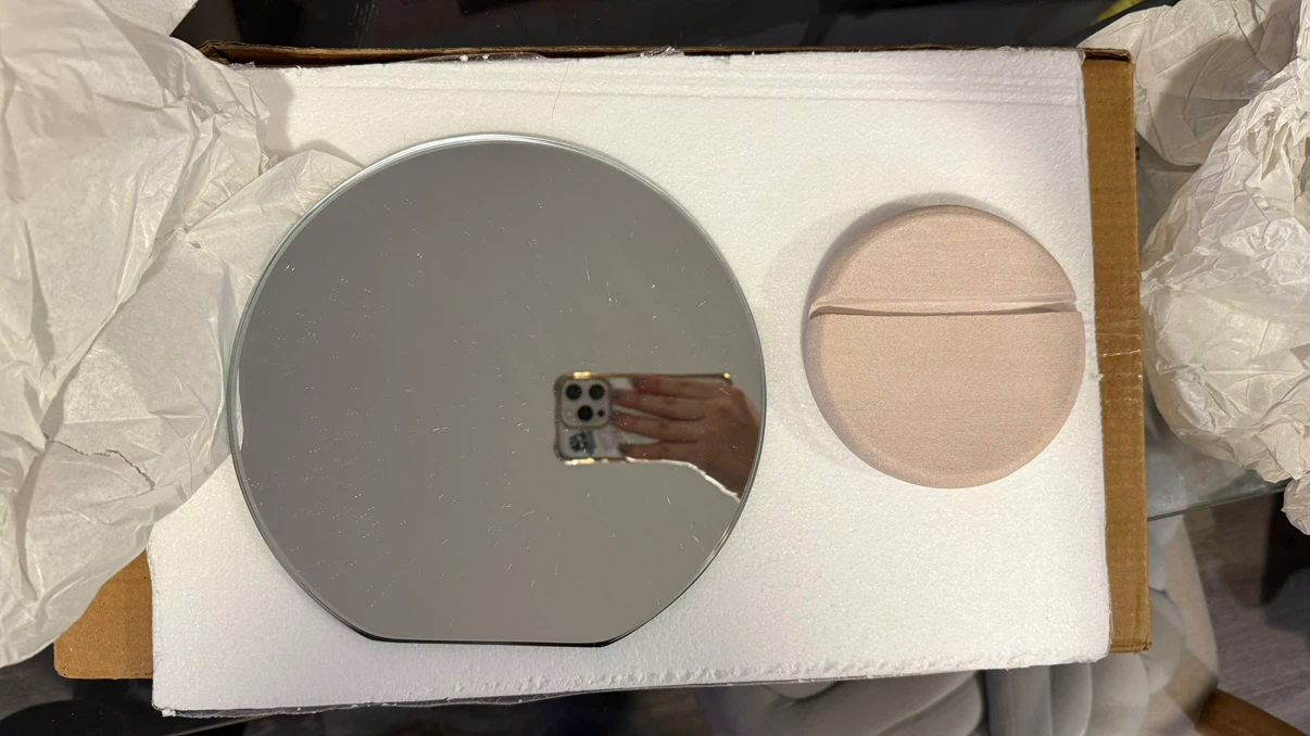 NEW Tabletop Mirror with Ceramic Base - photo 2