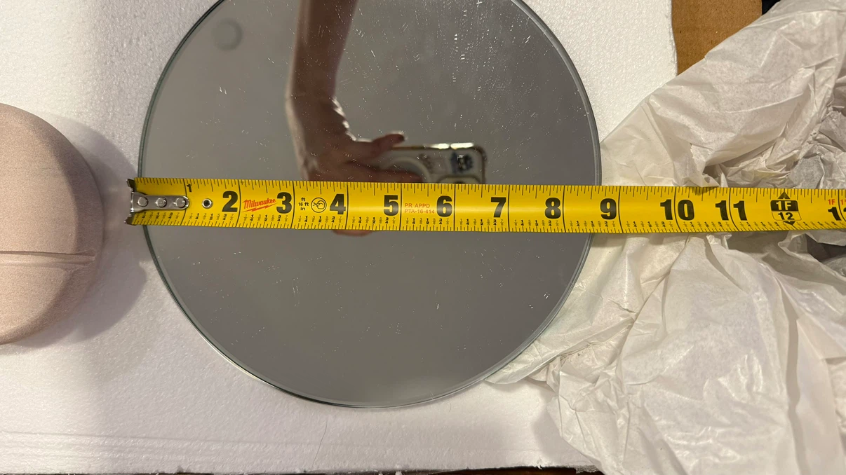 NEW Tabletop Mirror with Ceramic Base - photo 4