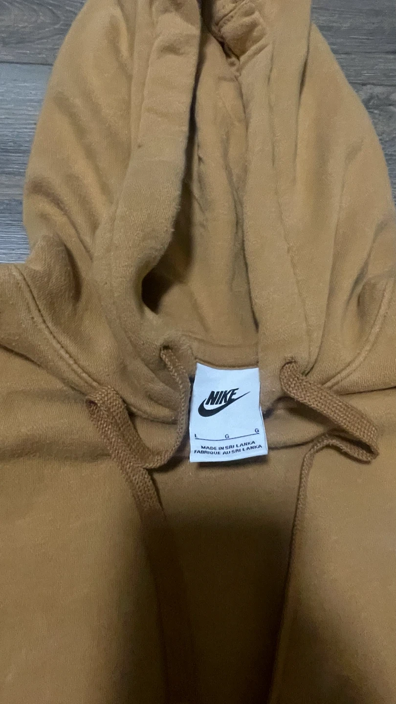 Nike Mustard  brown Hoodie - photo 2