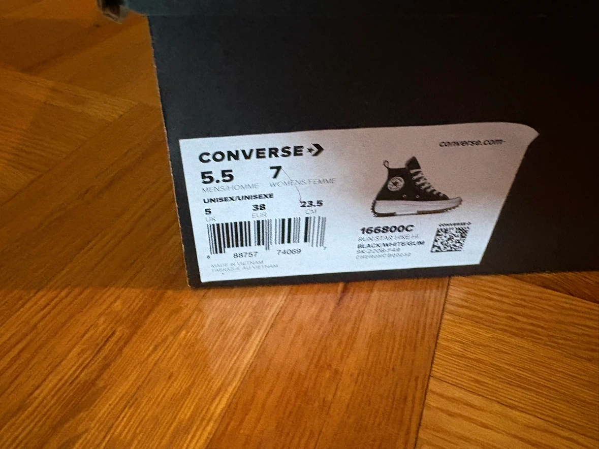 Converse Run Star Hike Hi Black/White