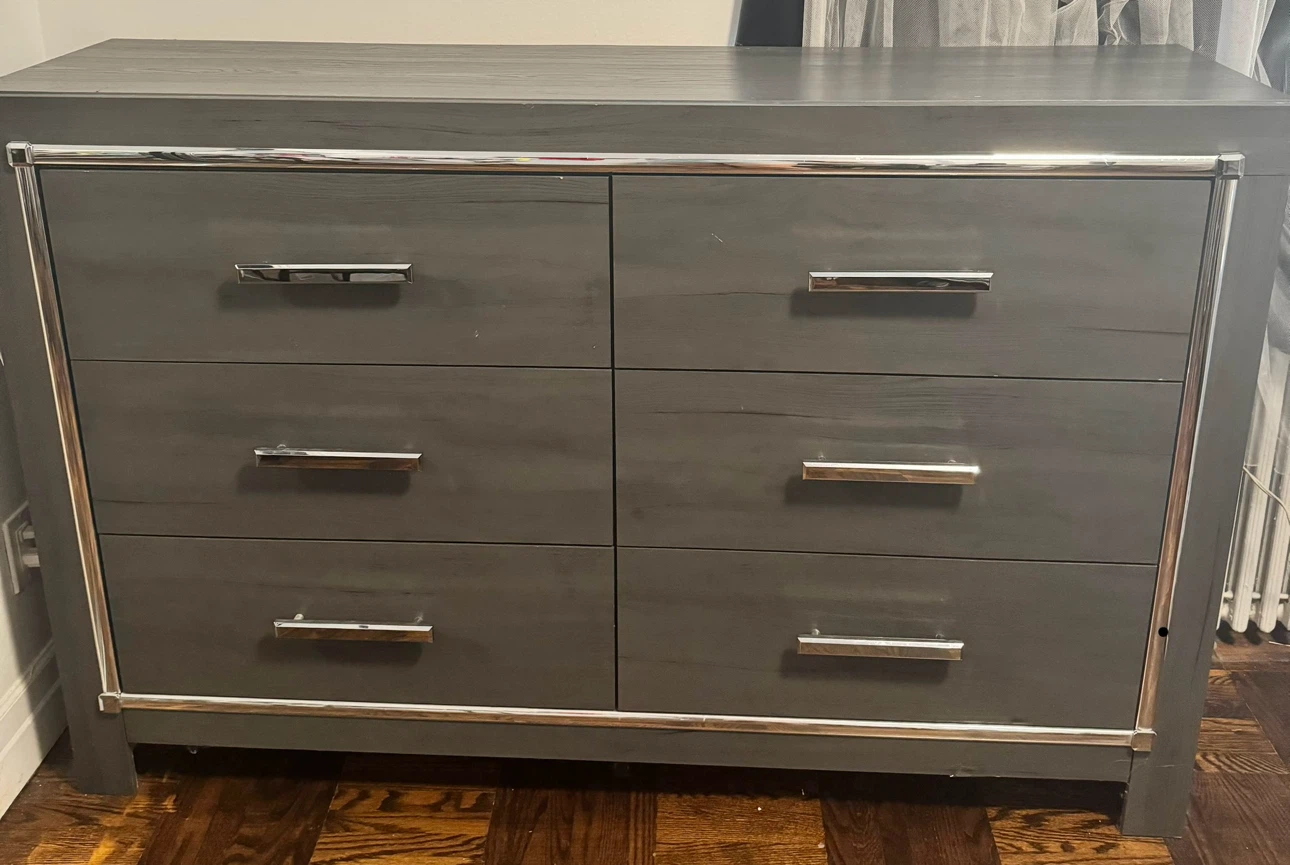 Modern Grey Bedroom Dresser
