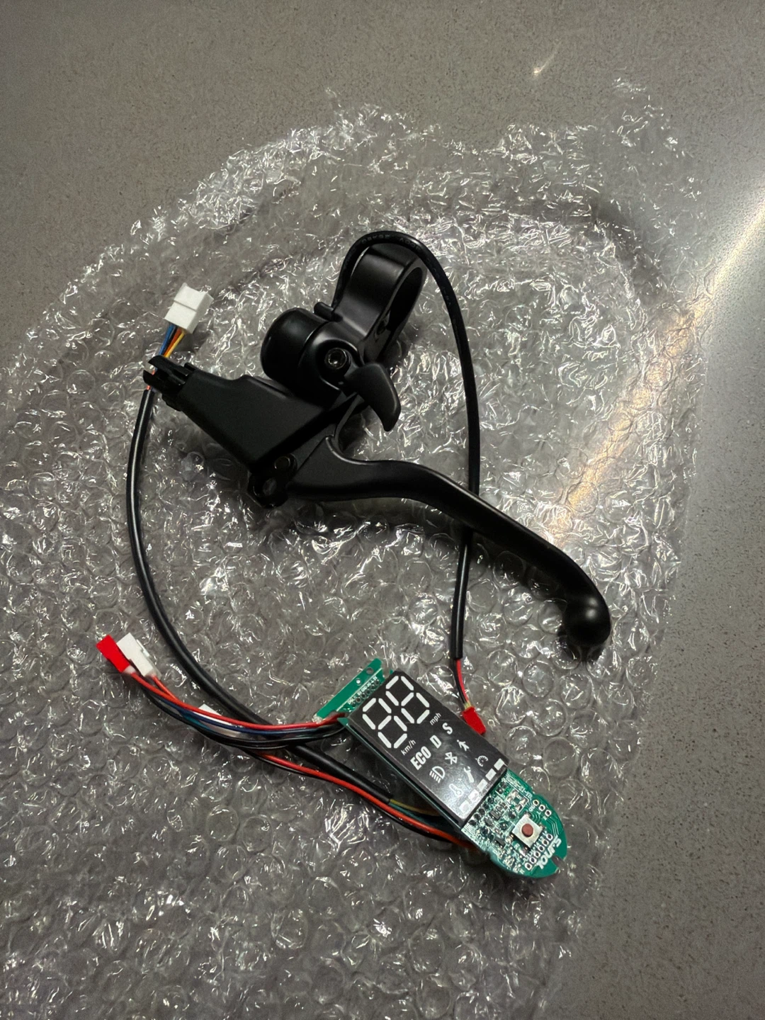 Electric Scooter Brake Lever and Display Unit - photo 2