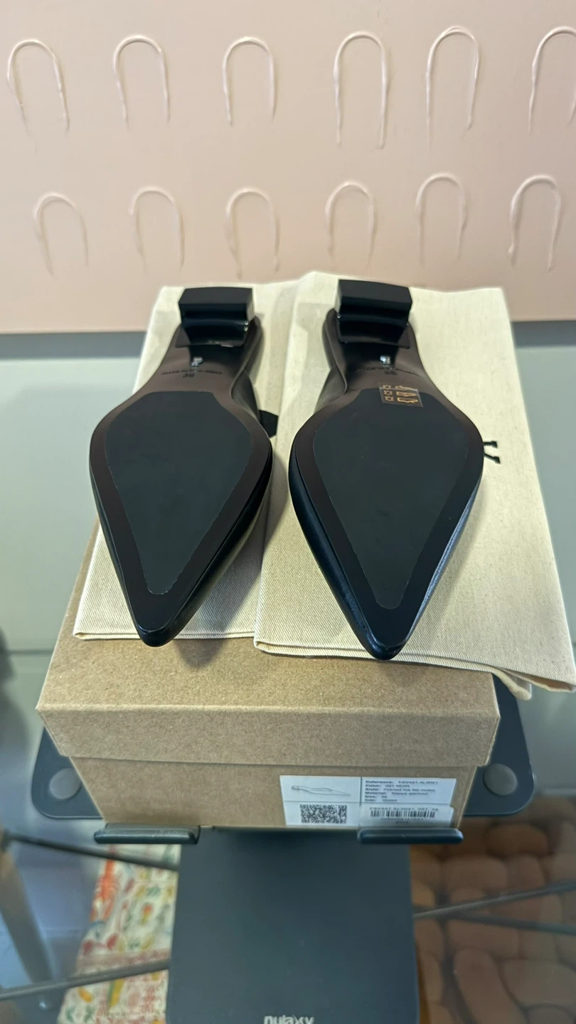 Ami Paris Pointed Toe Flat Mules - photo 4