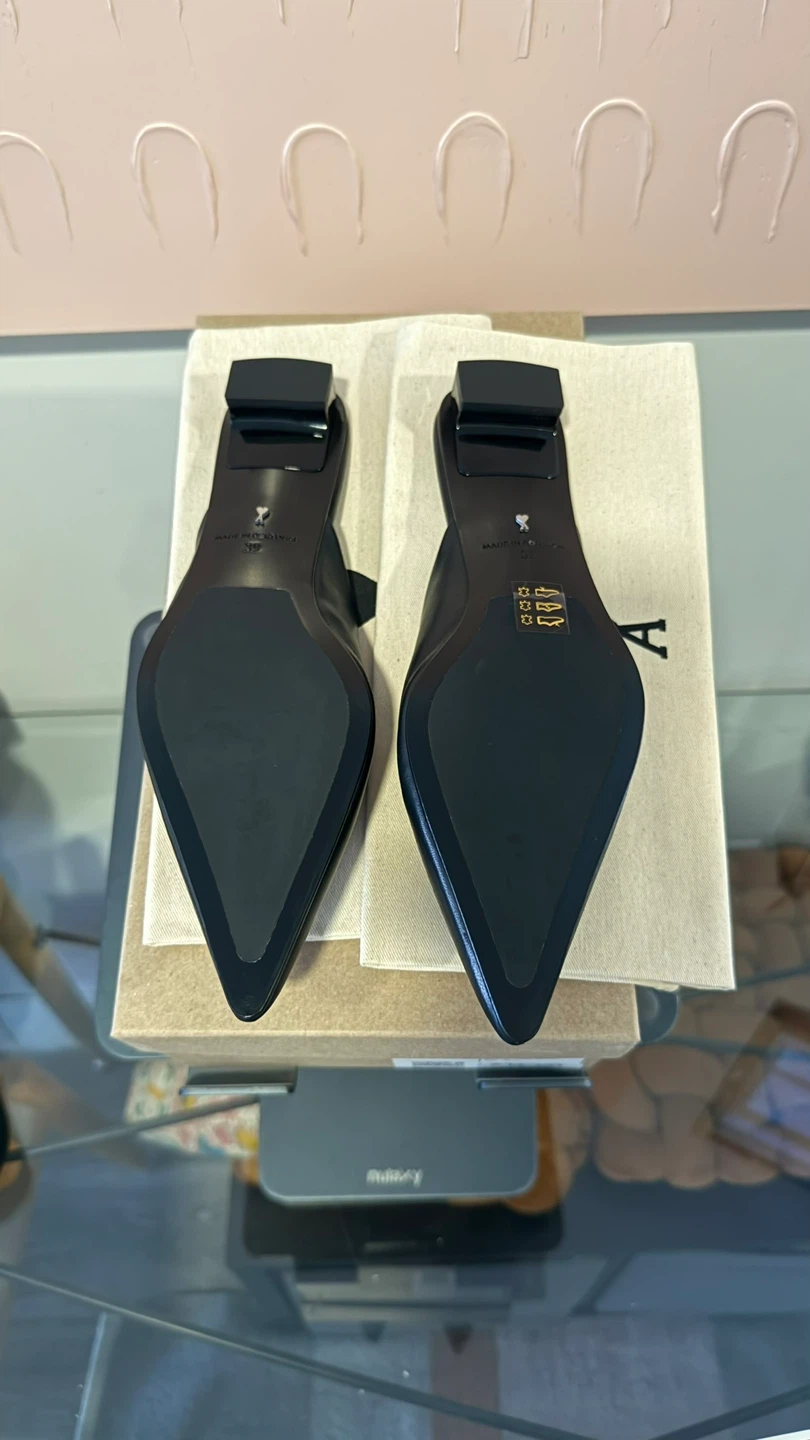 Ami Paris Pointed Toe Flat Mules - photo 5