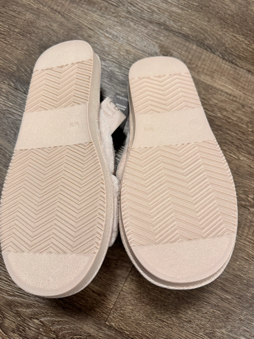 La Vie en Rose faux fur slippers shoe sz 7-71/2 - photo 2