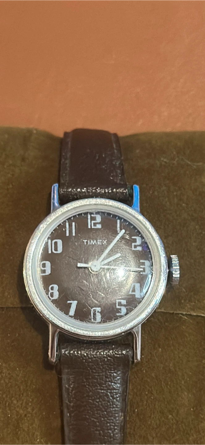 Timex Women's Watch with Brown Leather Strap