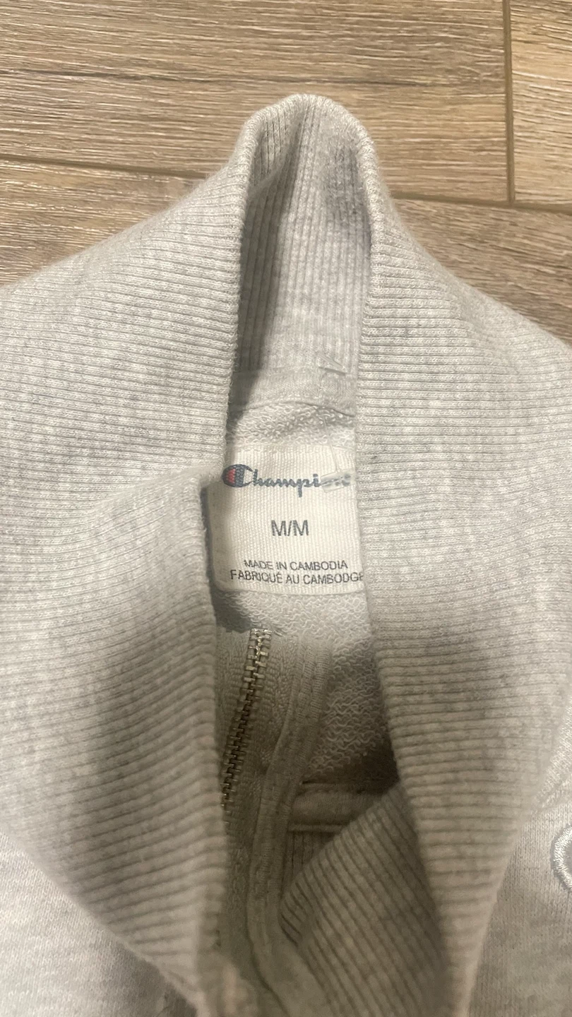 Champion Grey Quarter-Zip Sweatshirt - photo 2