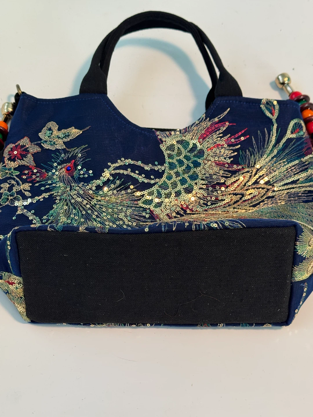 Peacock Embroidered Shoulder Bag - photo 4