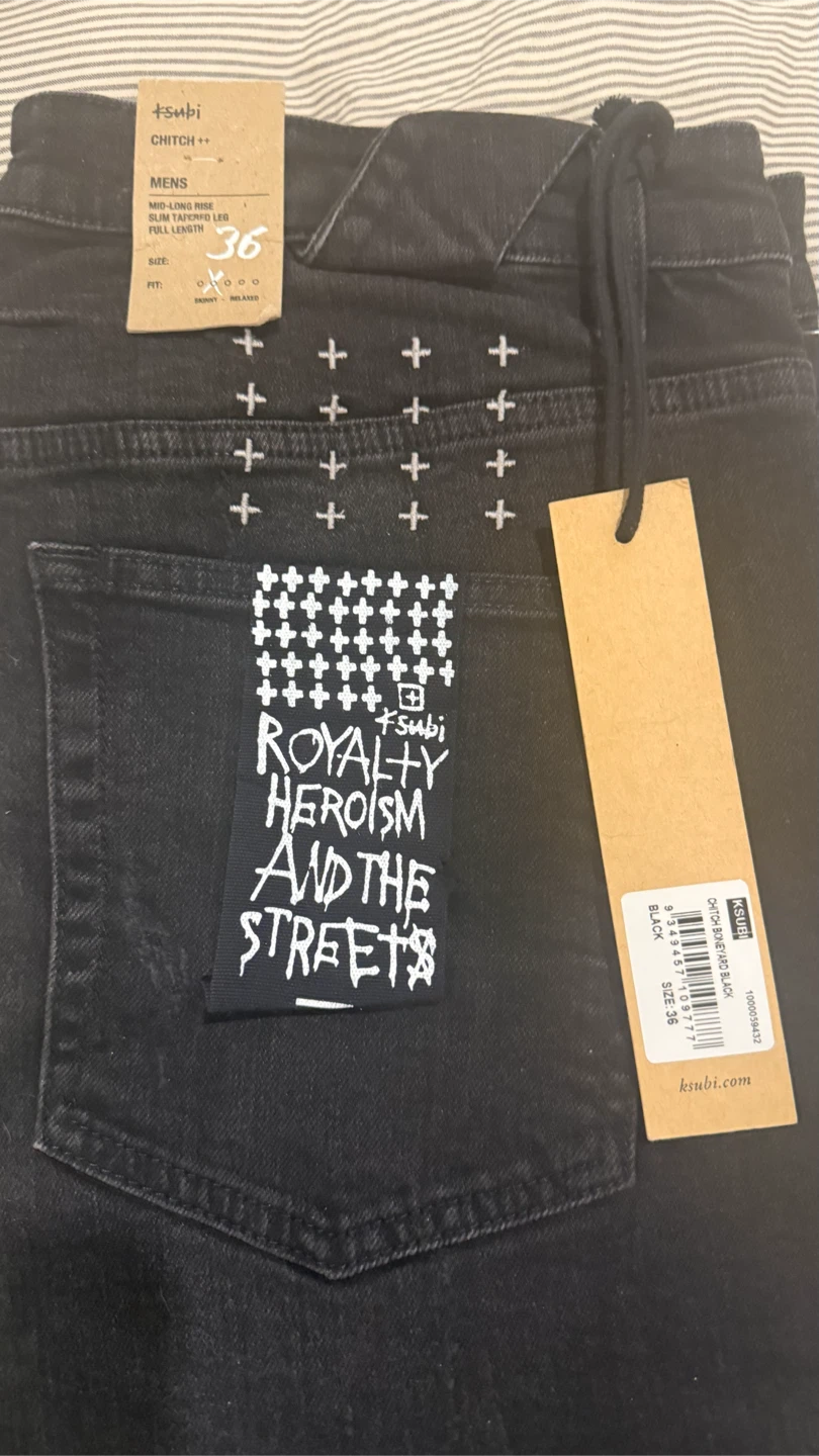 Ksubi Chitch Boneyard Black Jeans Size 36