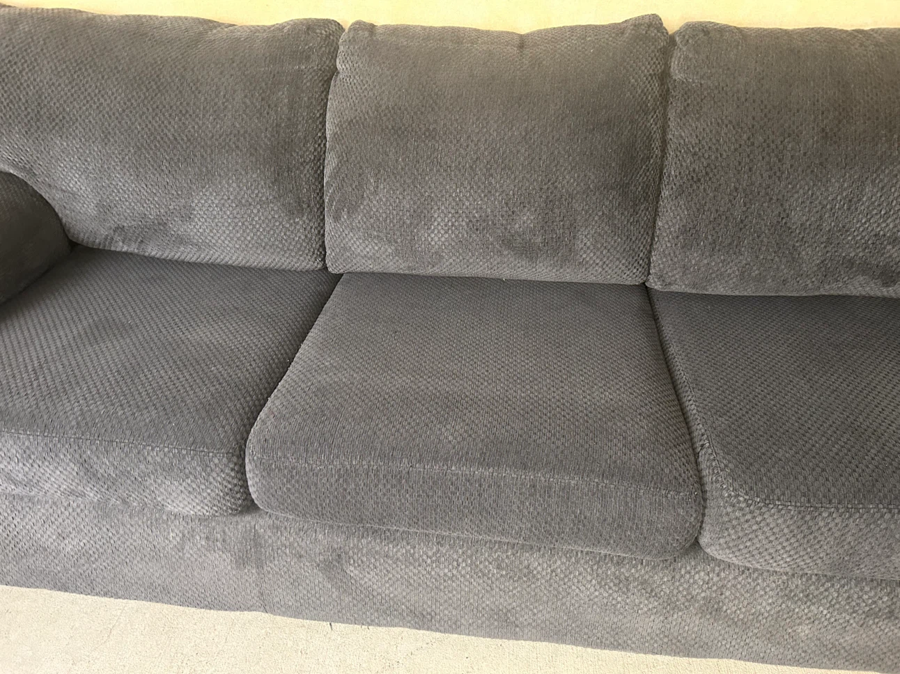 DELIVERY AVAILABLE! CHARCOAL FABRIC SECTIONAL FOR $600! - photo 4