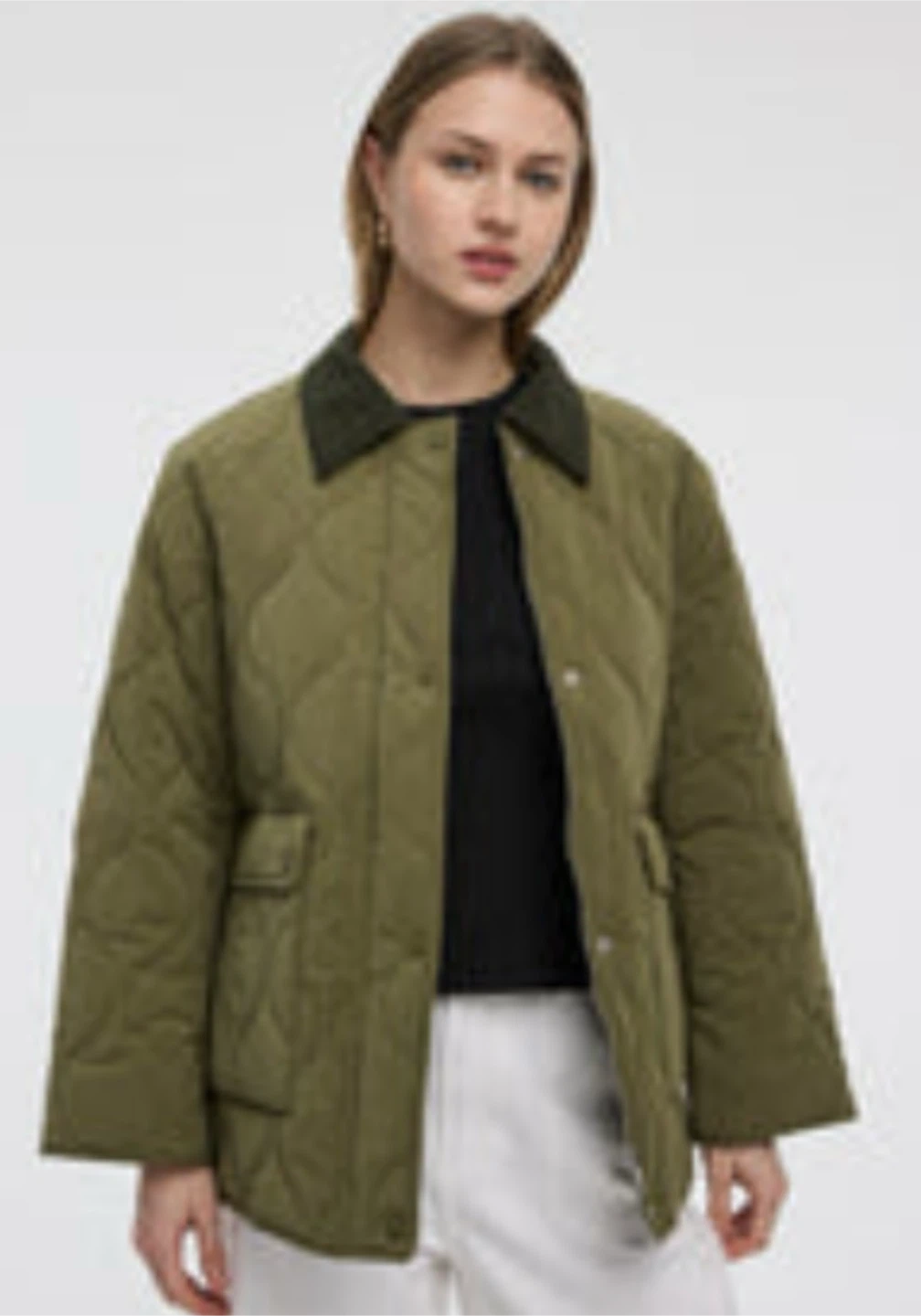 Reitmans Brand New Olive Quilted Jacket - Large - photo 2