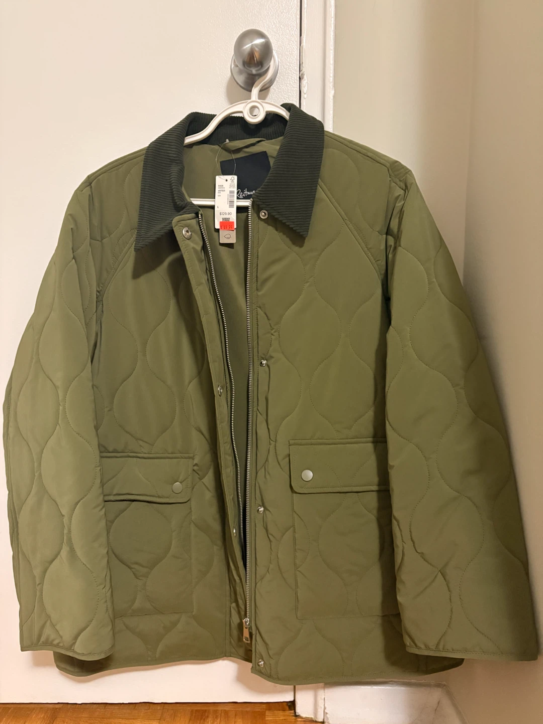 Reitmans Brand New Olive Quilted Jacket - Large - photo 3