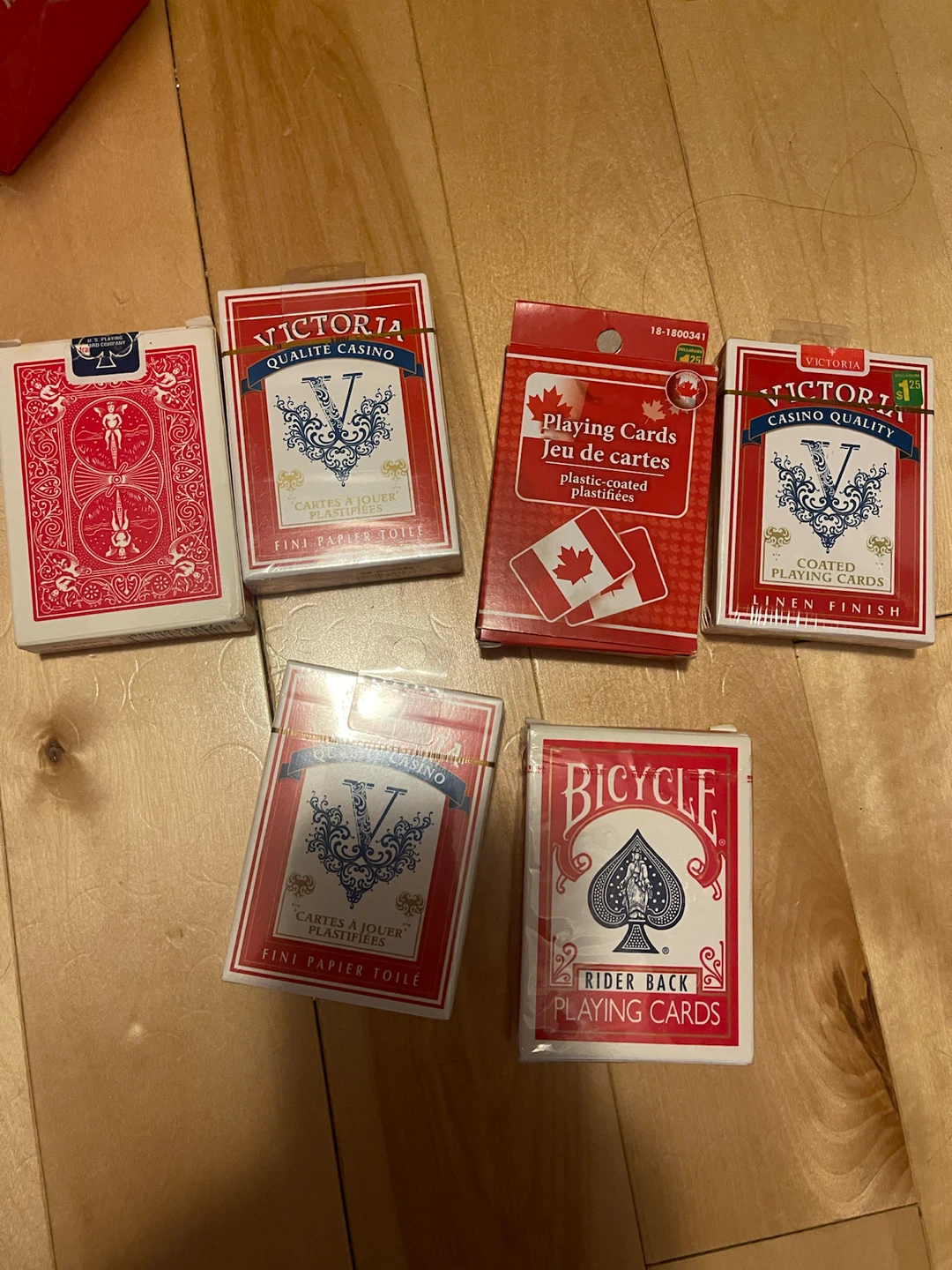 Assorted Playing Card Decks$5 each