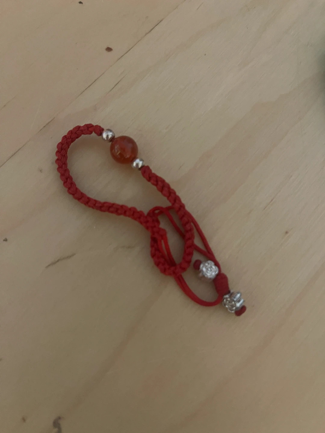 Braided Red Cord Bracelet