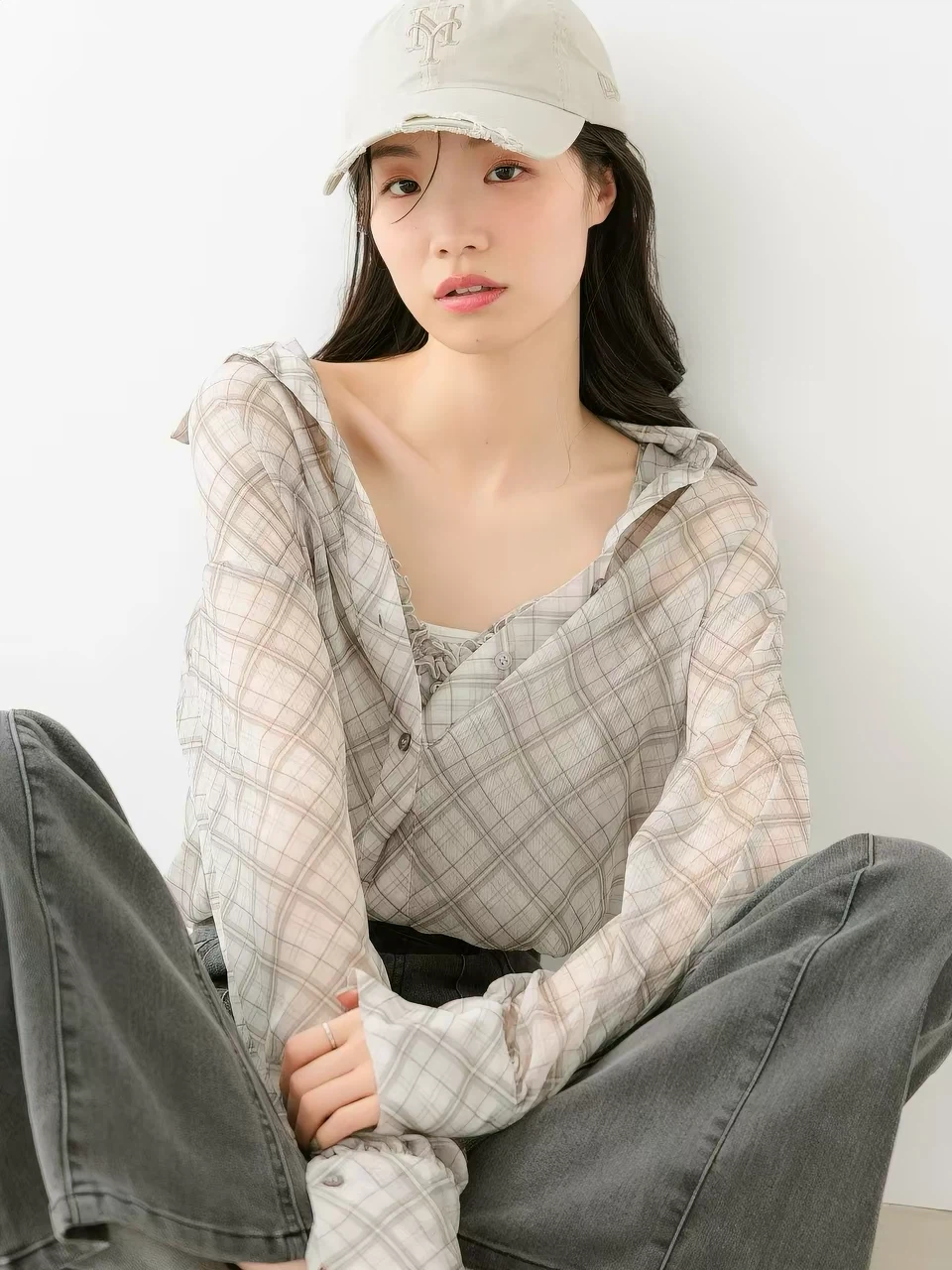 Three ways to wear a lace-trimmed camisole-style shirt