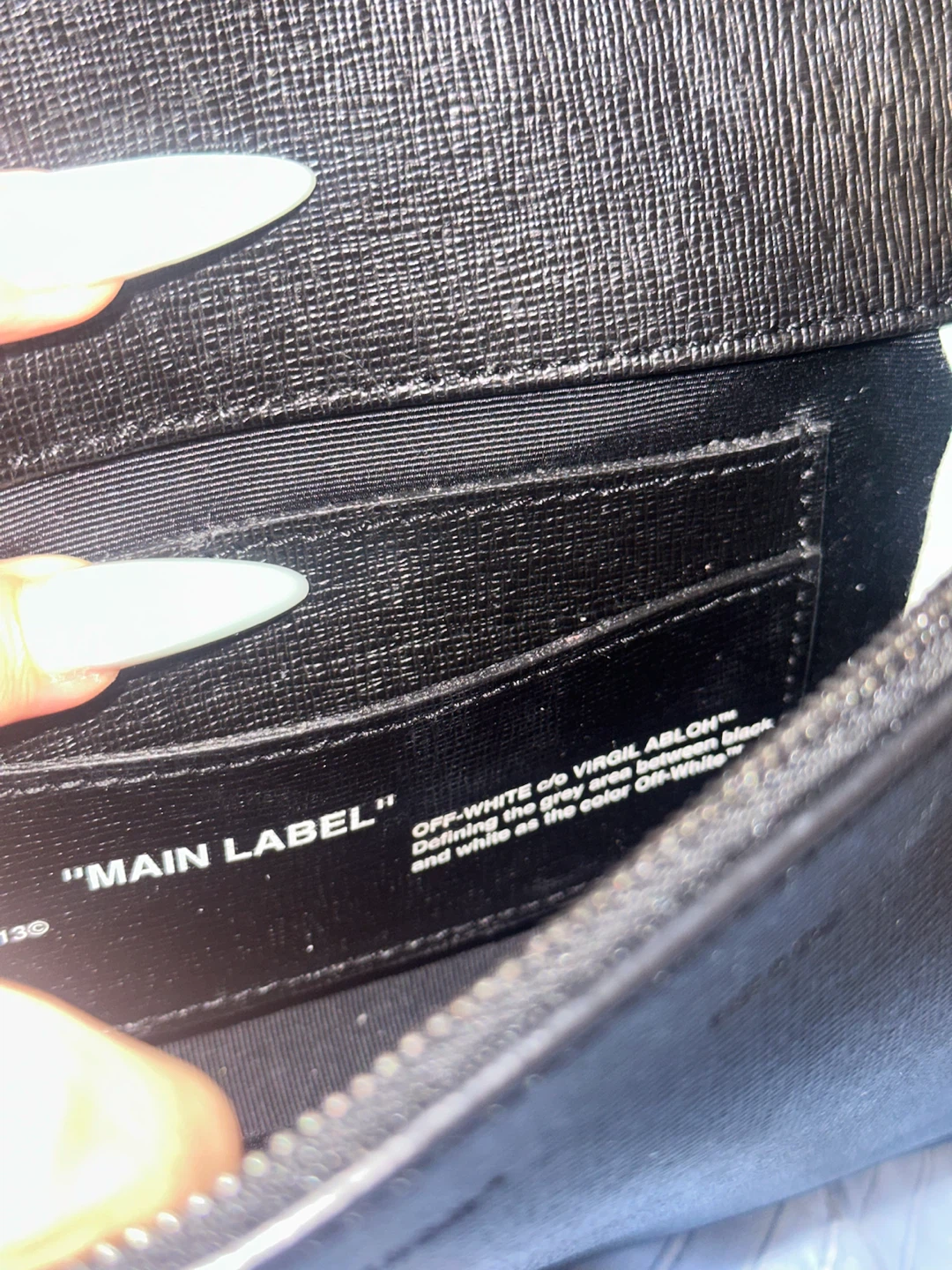 OFF-WHITE Black Binder Clip Bag - photo 4