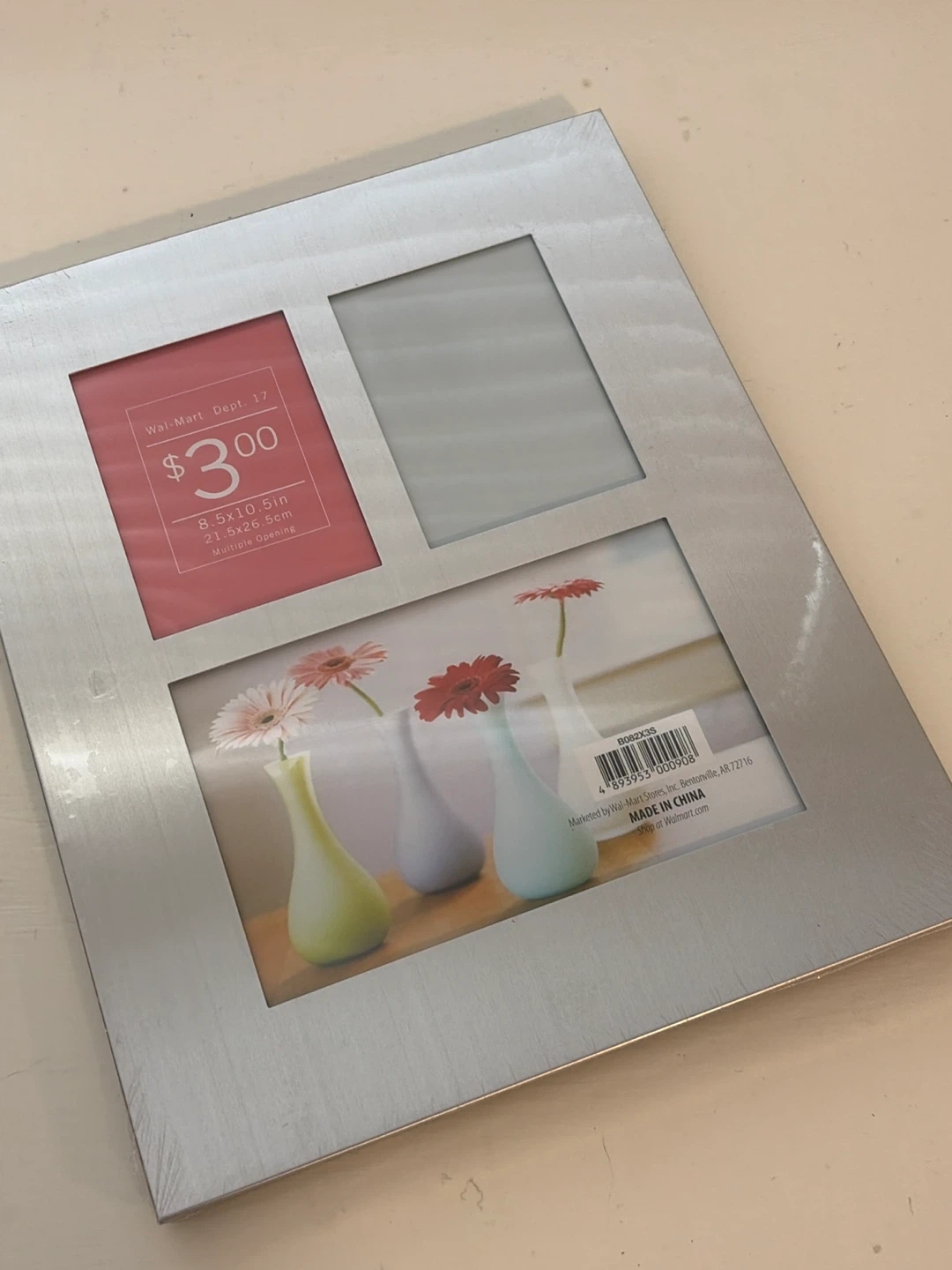 Silver Triple Photo Frame