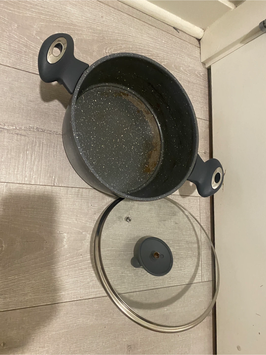 Non-stick stock pot with glass lid - photo 2