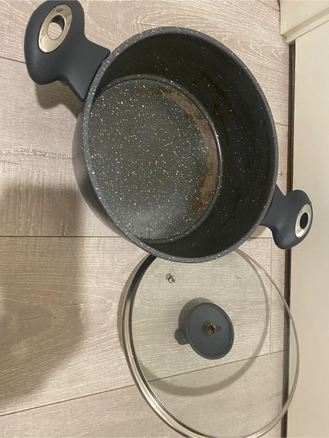 Non-stick stock pot with glass lid - photo 3