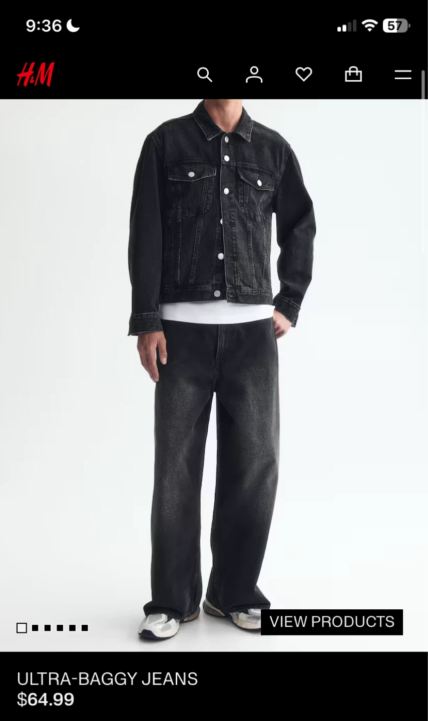 H&M Loose Ample Jeans, 31x32 - photo 4