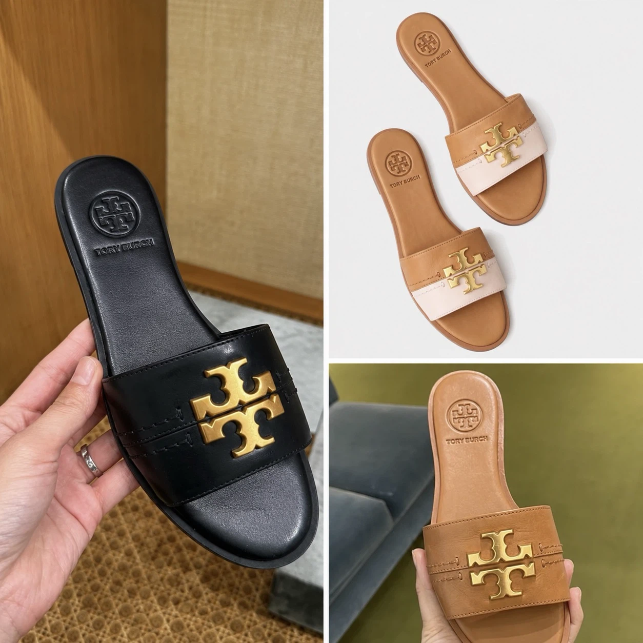 Tory Burch Miller Leather Slides