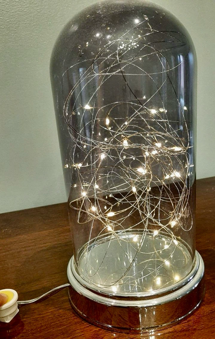 Glass Dome LED Fairy Light Table Lamp - photo 4