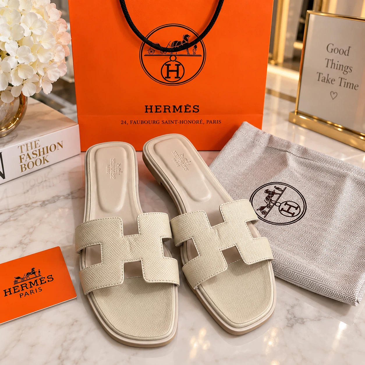 Hermes Oran Sandals