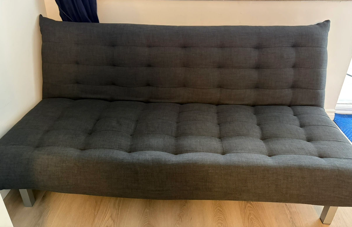 Dark Grey Tufted Sofa Bed