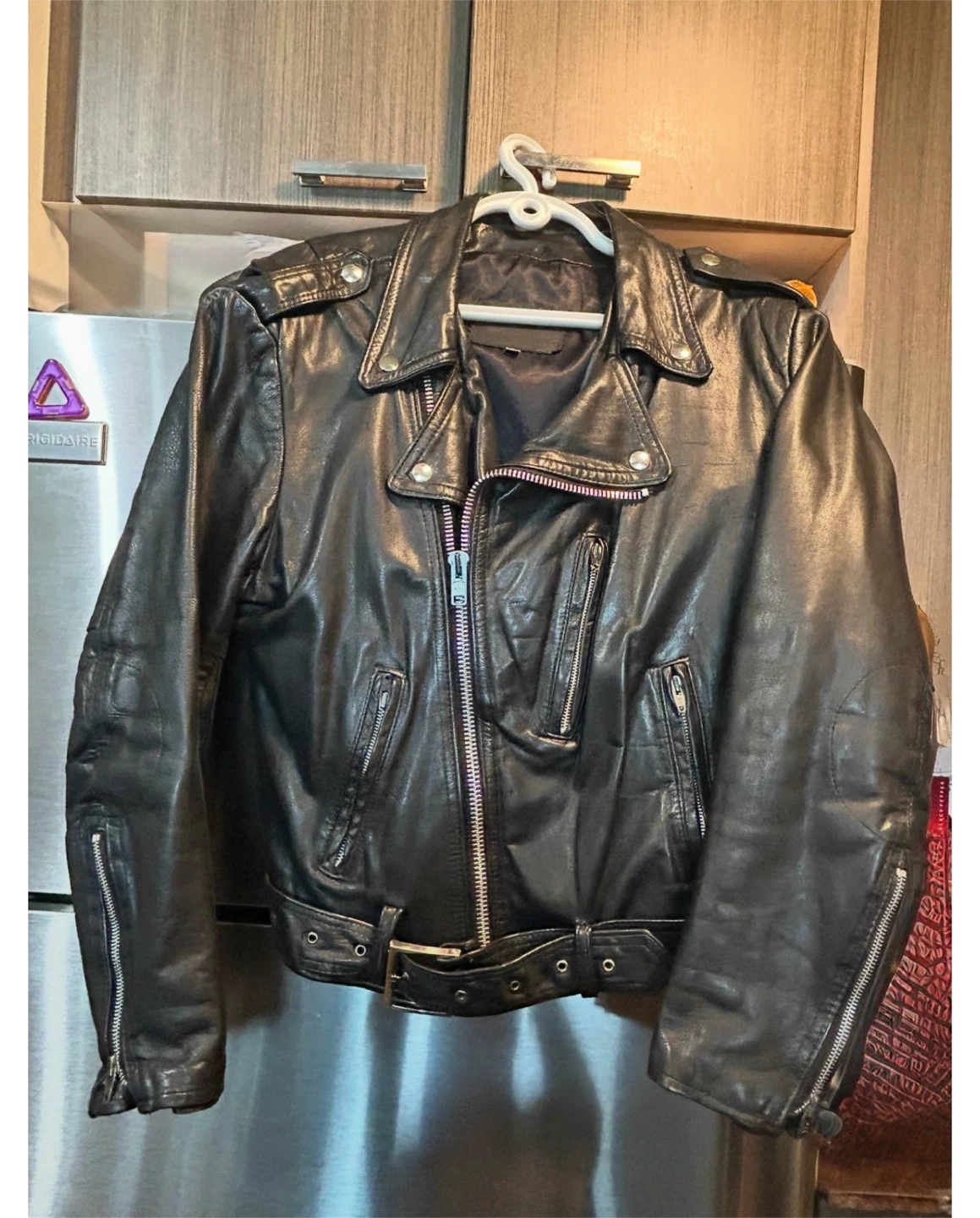 Black Leather Motorcycle Jacket