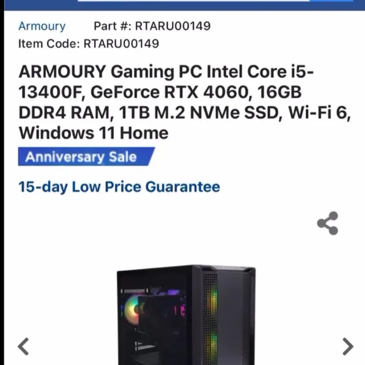 Amourry Armoury Gaming PC | Karrot
