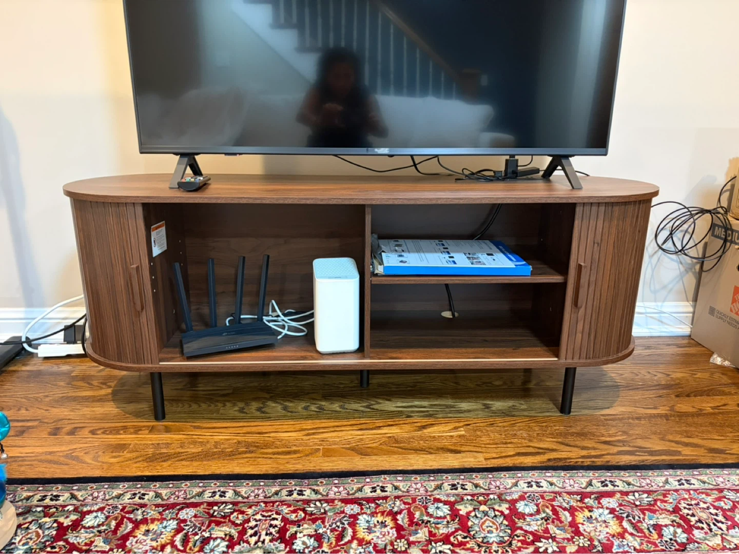 Mid-Century Modern Media Console in Walnut - photo 2