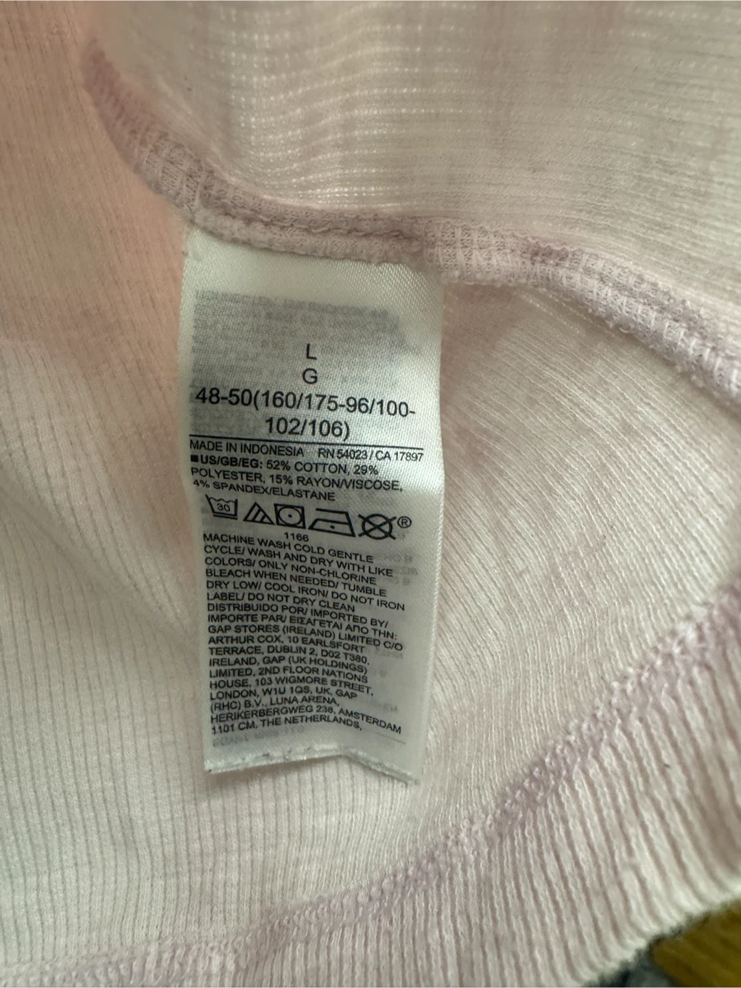Gap Ribbed Henley Shirt Pink - photo 3