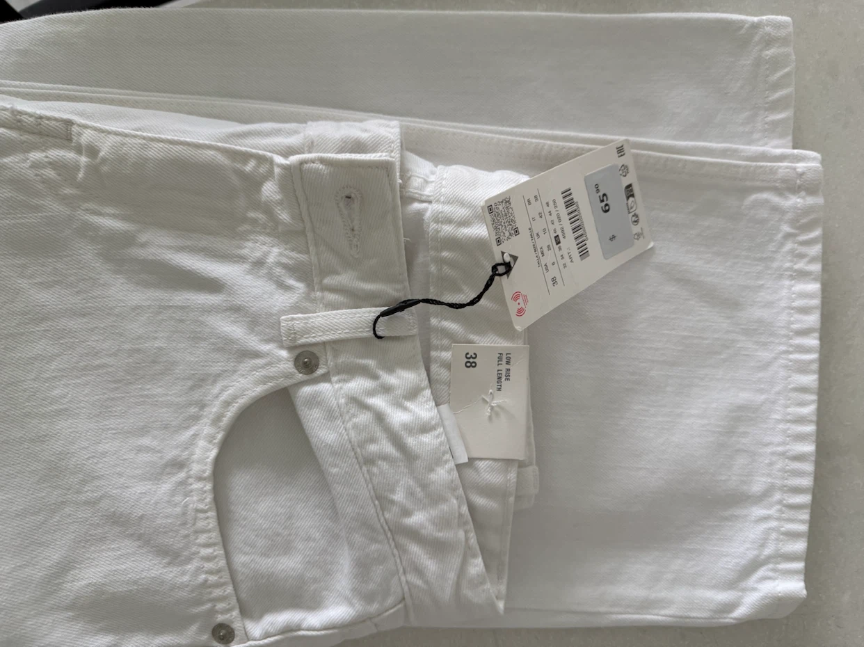 New Zara White Wide Leg Jeans - photo 3