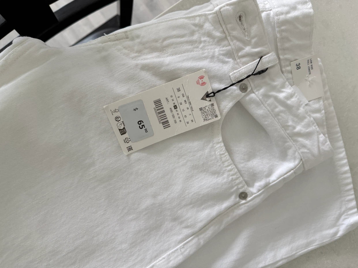 New Zara White Wide Leg Jeans - photo 4