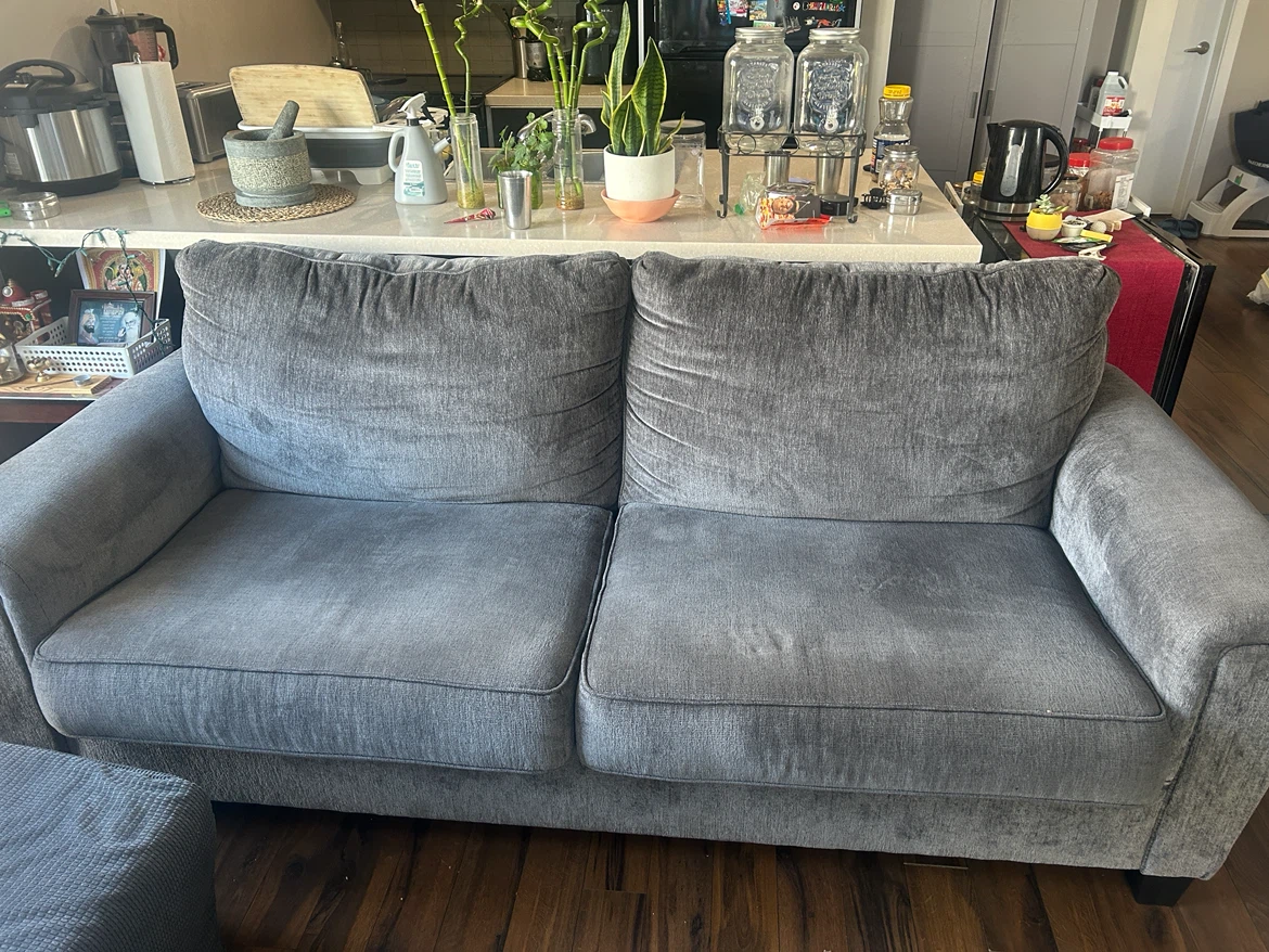 Grey Two-Seater Sofa - photo 3