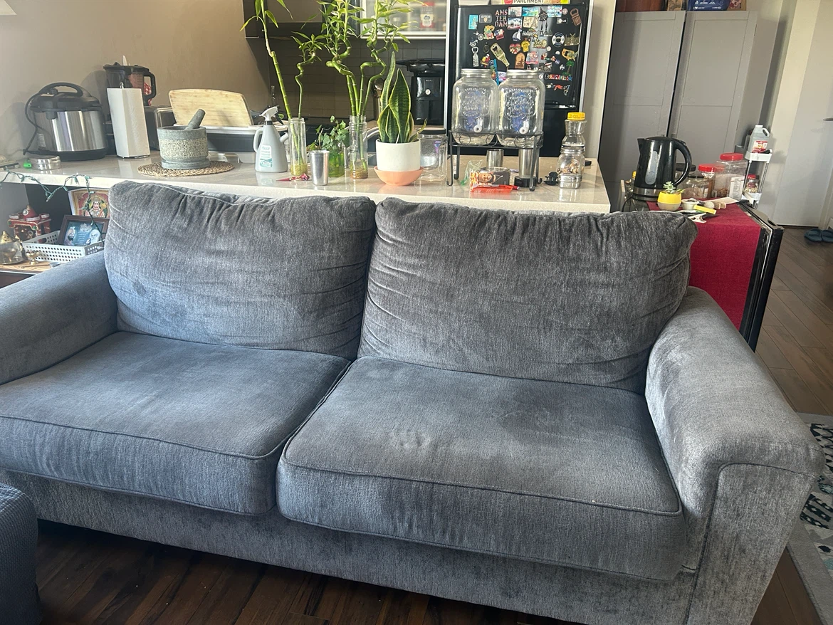 Grey Two-Seater Sofa - photo 4