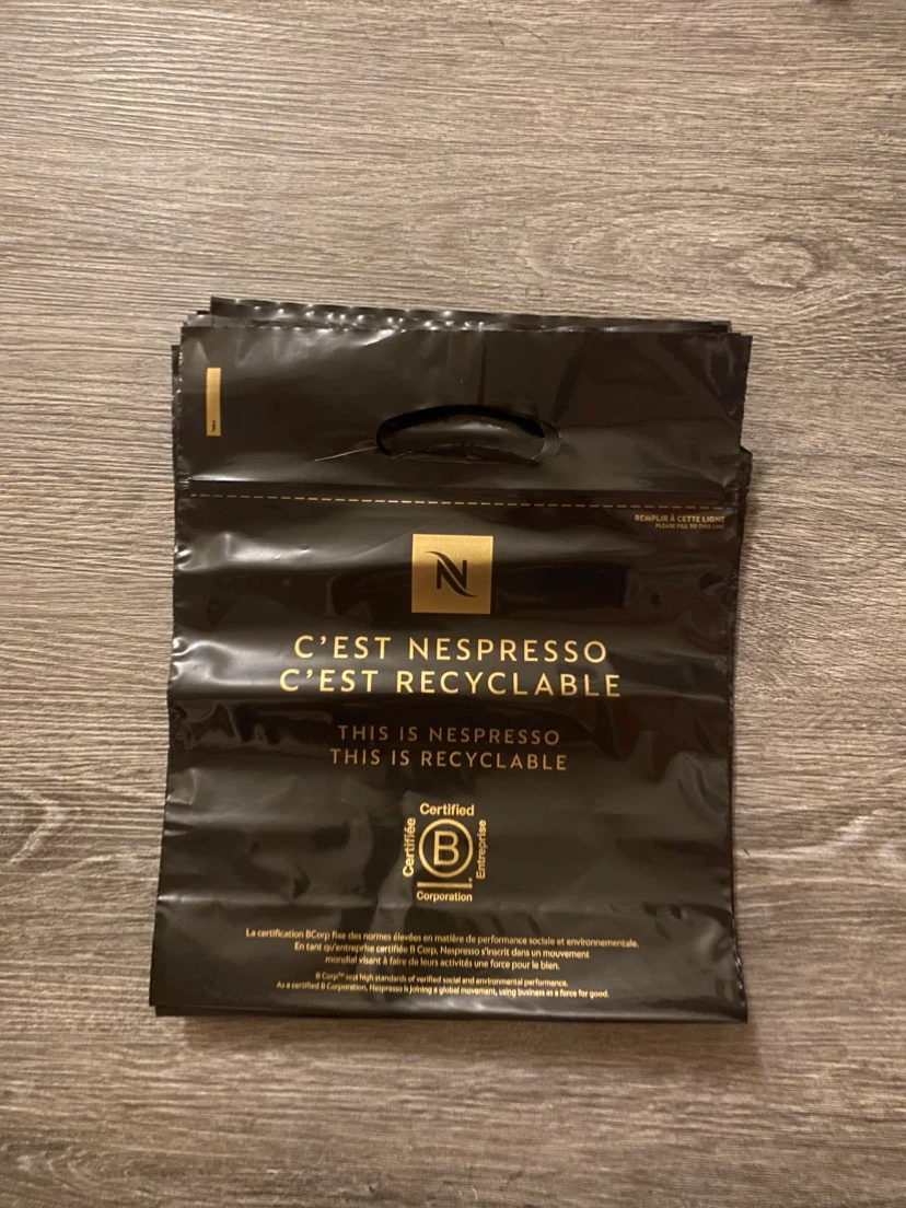 Nespresso pod recycling bags
